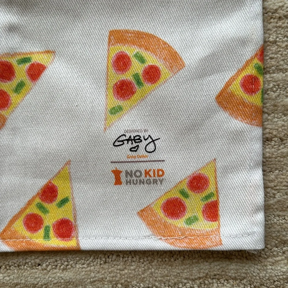 NWOT Set of 2 William Sonoma Gaby Dalkin No Kid Hungry Kitchen Towels Pizza Avoc